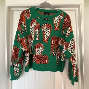 Dressed in LALA tiger sweater